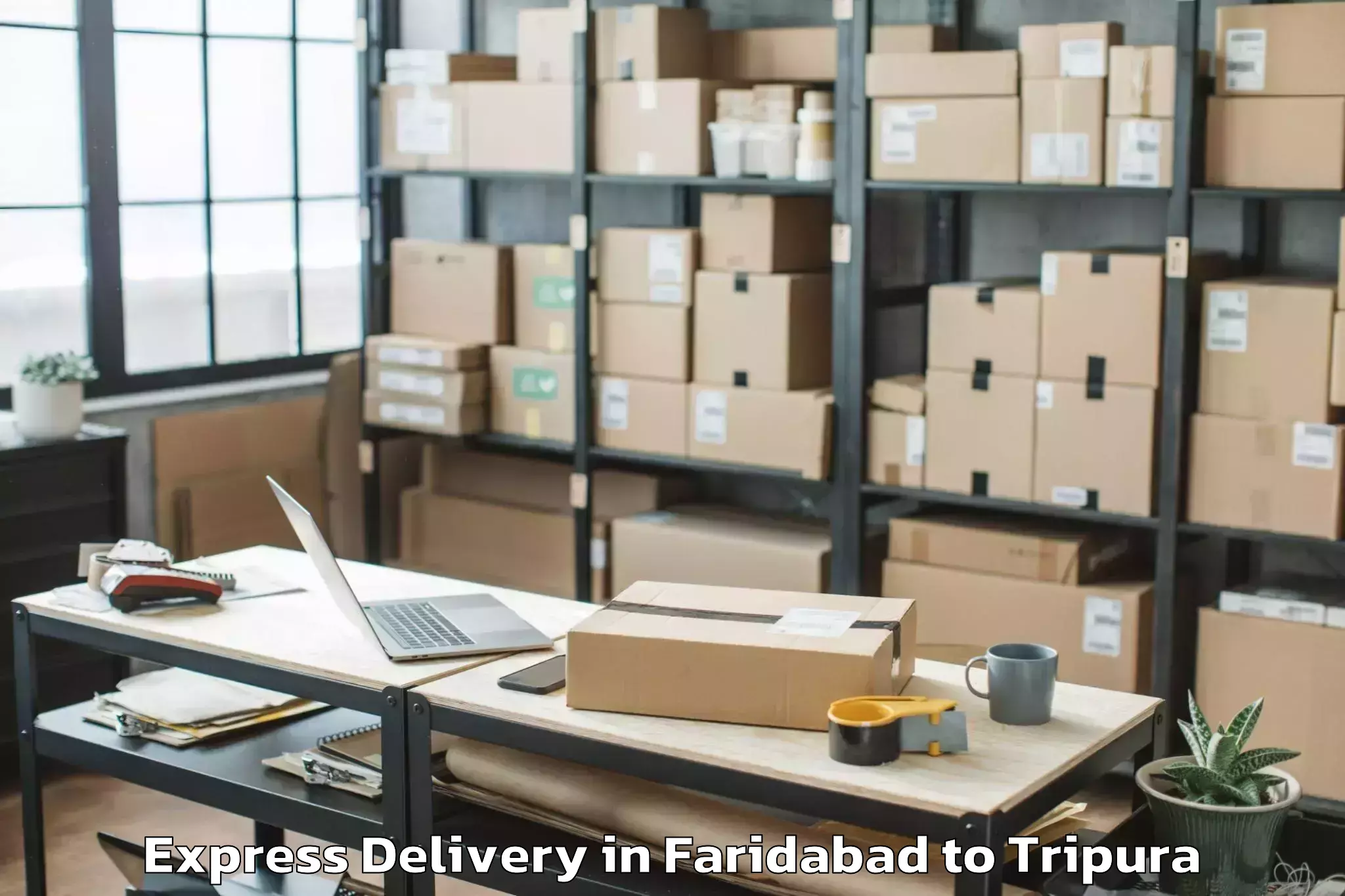 Easy Faridabad to Manu Bazar Express Delivery Booking